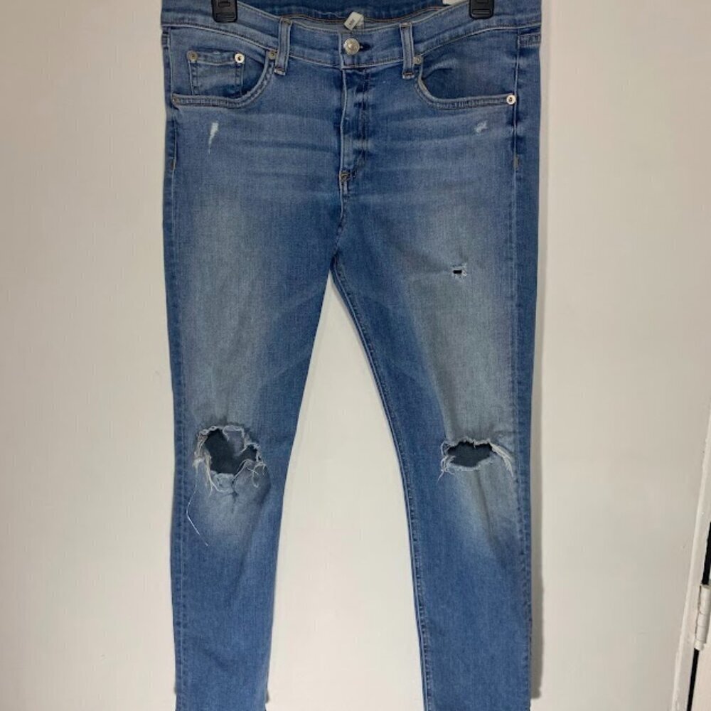 Rag & Bone Gunner Distressed Capri